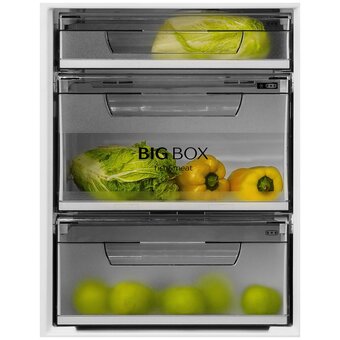  Холодильник BENOIT 314 серебристый металлопласт 