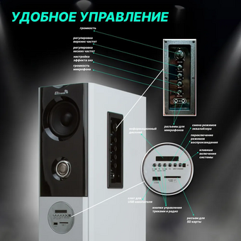  Портативная акустика ELTRONIC 20-82 Home Sound белый 
