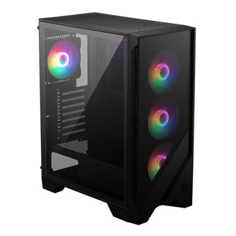  Корпус MSI Mag Forge 120A AirFlow (306-7G23A21-809) Mid-Tower, ATX, 2xUSB 3.2, Audio I/O, 6x120mm autoRGB Fan PWM RGB PWM, Tempered Glass Window 
