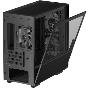  Корпус Deepcool CH360 black (R-CH360-BKAPE3-G-1) MiniTower (mATX, без БП, ARGB, USB3.2 Type-A + USB3.2 Type-C) 