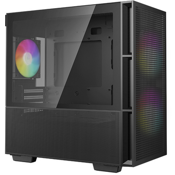  Корпус Deepcool CH360 black (R-CH360-BKAPE3-G-1) MiniTower (mATX, без БП, ARGB, USB3.2 Type-A + USB3.2 Type-C) 