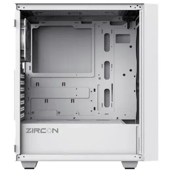  Корпус Zircon Tropez WT без БП (Midi Tower,ATX, Бел,1*USB3.0,1*USB2.0) 