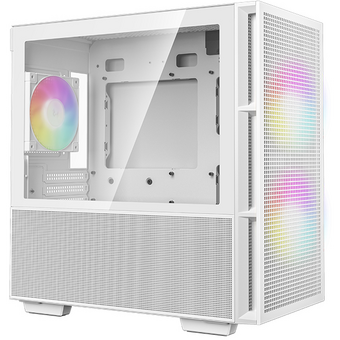  Корпус Deepcool CH360 white (R-CH360-WHAPE3-G-1) MiniTower (mATX, без БП, ARGB, USB3.2 Type-A + USB3.2 Type-C) 