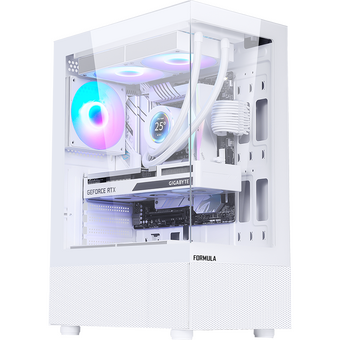  Корпус Formula Crystal Z1 Plus белый без БП ATX 2x120mm 2xUSB2.0 1xUSB3.0 audio bott PSU 
