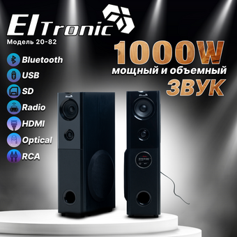  Колонка ELTRONIC 20-82 Home Sound черный 08 