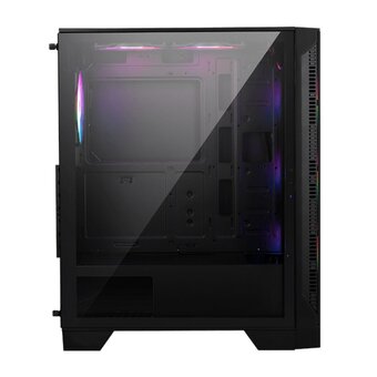  Корпус MSI Mag Forge 120A AirFlow (306-7G23A21-809) Mid-Tower, ATX, 2xUSB 3.2, Audio I/O, 6x120mm autoRGB Fan PWM RGB PWM, Tempered Glass Window 