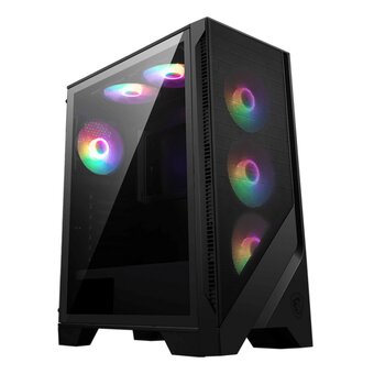  Корпус MSI Mag Forge 120A AirFlow (306-7G23A21-809) Mid-Tower, ATX, 2xUSB 3.2, Audio I/O, 6x120mm autoRGB Fan PWM RGB PWM, Tempered Glass Window 