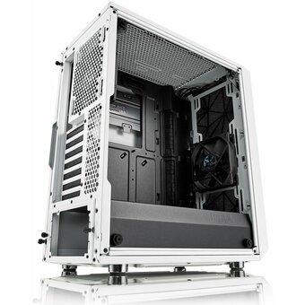  Корпус Fractal Design Meshify C White Tempered Glass (FD-CA-MESH-C-WT-TGC) / ATX, tempered glass / 2x120mm fans inc. 