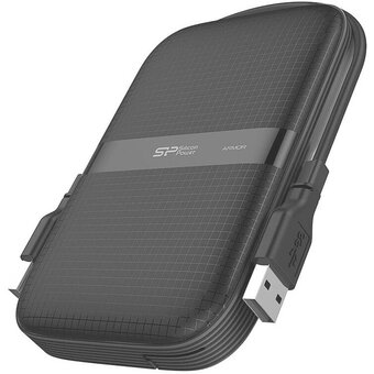  Внешний HDD Silicon Power Armor A60 (SP010TBPHDA60S3A), 1TB 2.5", USB 3.2, Черный 
