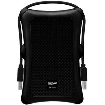  Внешний HDD Silicon Power Armor A30 (SP010TBPHDA30S3A), 1TB 2.5", USB 3.2, Черный 