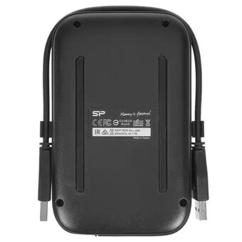  Внешний HDD Silicon Power Armor A60 (SP010TBPHDA60S3A), 1TB 2.5", USB 3.2, Черный 