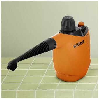  Пароочиститель KITFORT КТ-9140-2 черно-оранжевый 