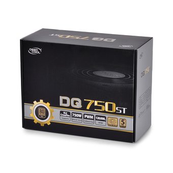  Блок питания Deepcool Quanta DQ750ST ATX 2.31, 750W, PWM 120mm fan, Active PFC, 5*SATA, 4*PCI-E (6+2Pin), 80+ Gold RET 