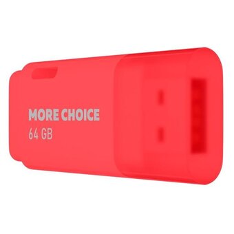  USB-флешка MORE CHOICE MF64-4 USB 64GB 2.0 (4610196407666) Red 