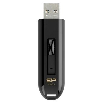 USB-флешка Silicon Power Blaze B21 SP128GBUF3B21V1K, 128Gb USB 3.2, Черный 