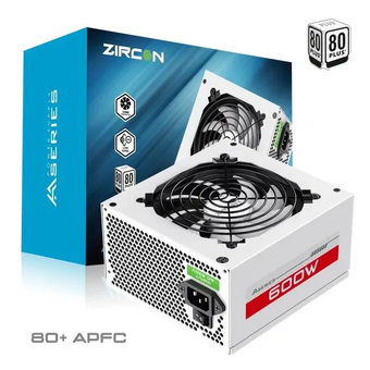  Блок питания ZIRCON AA-600 White ATX 600W 