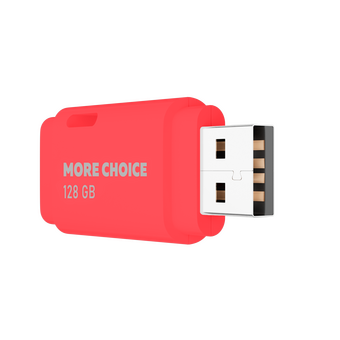  USB-флешка MORE CHOICE MF128 USB 128GB 2.0 (4610196407482) Red 