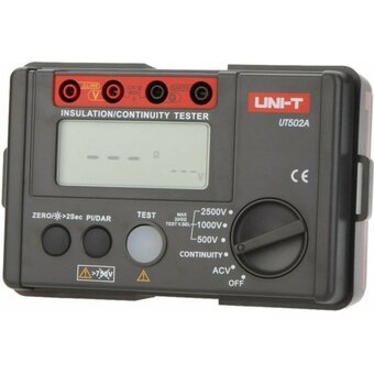  Тестер сопротивления изоляции UNI-T UT502A погружной 3МОм - 2 ГОм, до 2500В 