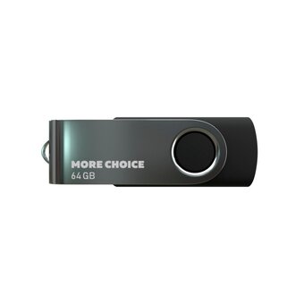  USB-флешка MORE CHOICE MF64-4 USB 64GB 2.0 (4610196407642) Black 