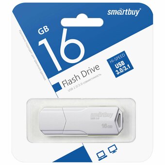  USB-флешка SMARTBUY SB16GBCLU-W UFD 2.0 16GB Clue White 