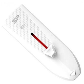  USB-флешка Silicon Power Blaze B25 SP128GBUF3B25V1W, 128Gb USB 3.2, Белый 