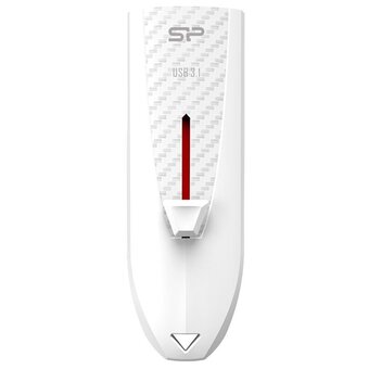  USB-флешка Silicon Power Blaze B25 SP064GBUF3B25V1W, 64Gb USB 3.2, Белый 