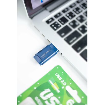  USB-флешка MORE CHOICE MF64 USB 64GB 2.0 (4610196401114) Dark Blue 