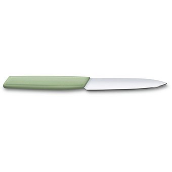  Нож кухонный Victorinox Swiss Modern (6.9006.1042) стальной универсальный лезв.100мм прямая заточка зеленый 