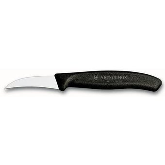  Нож кухонный Victorinox Swiss Classic (6.7503) стальной для чистки овощей и фруктов лезв.60мм прямая заточка черный 