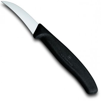  Нож кухонный Victorinox Swiss Classic (6.7503) стальной для чистки овощей и фруктов лезв.60мм прямая заточка черный 