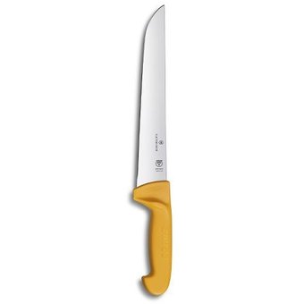  Нож кухонный Victorinox Swibo (5.8431.31) стальной разделочный для мяса лезв.310мм прямая заточка желтый 