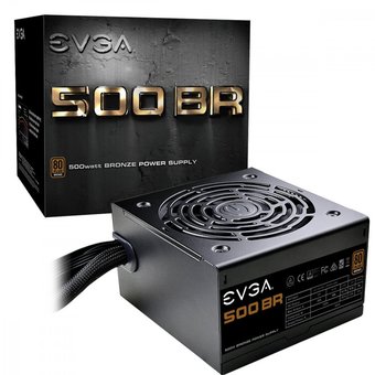  Блок питания EVGA 500 BR 100-BR-0500-K2 500W, 80+ Bronze 