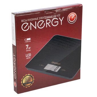  Весы кухонные ENERGY EN-432 черные 