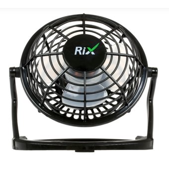  Вентилятор настольный RIX RDF-1500USB (черный) 