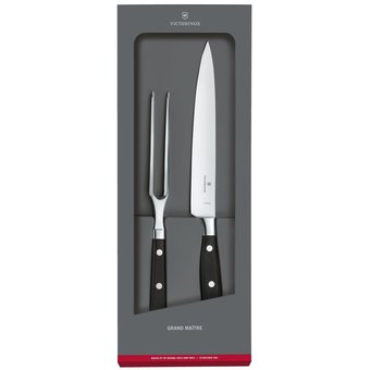  Набор ножей кухонных Victorinox Grand Maitre (7.7243.2) компл.:1шт вилка черный подар.коробка 