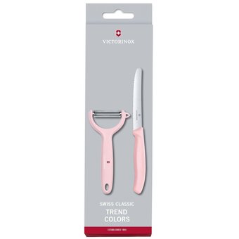  Набор ножей кухонных Victorinox Swiss Classic (6.7116.23L52) компл.:2шт овощеч. розовый карт.коробка 