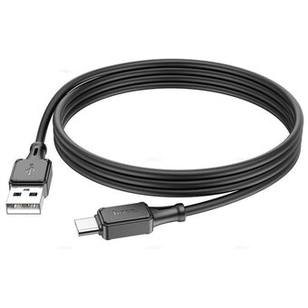  Дата-кабель HOCO X101 Assistant silicone charging Type-C 1м (черный) 