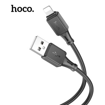  Дата-кабель HOCO X101 Assistant silicone charging Lightning, 1м (черный) 
