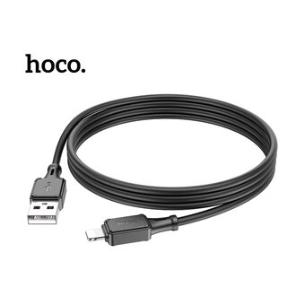  Дата-кабель HOCO X101 Assistant silicone charging Lightning, 1м (черный) 