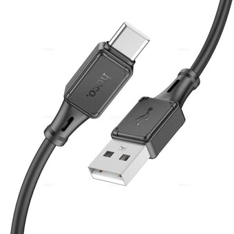  Дата-кабель HOCO X101 Assistant silicone charging Type-C 1м (черный) 
