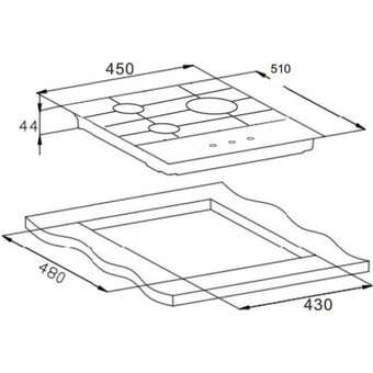  Варочная панель Weissgauff HGG 451 WGh Nano Glass 