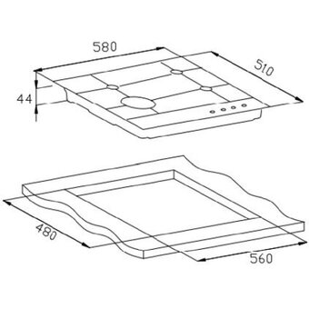  Варочная панель Weissgauff HGG 641 BV Nano Matt Glass 