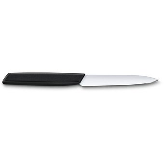  Нож кухонный Victorinox Swiss Modern (6.9003.10) стальной универсальный лезв.100мм прямая заточка черный 