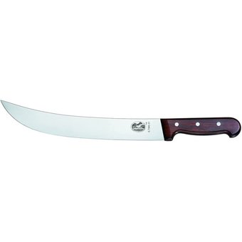  Нож кухонный Victorinox Cimeter (5.7300.31) стальной разделочный для стейка лезв.310мм прямая заточка бордовый 