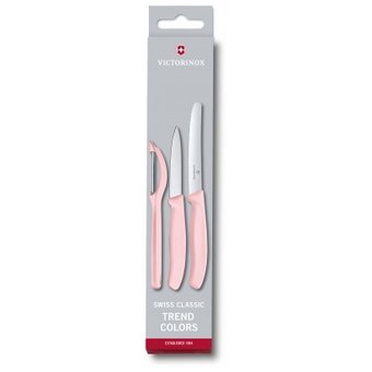  Набор ножей кухонных Victorinox Swiss Classic (6.7116.31L52) компл.:2шт овощеч. розовый карт.коробка 
