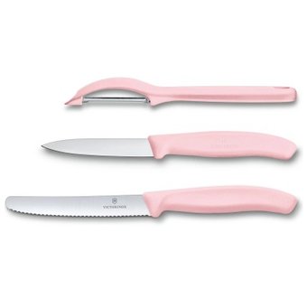  Набор ножей кухонных Victorinox Swiss Classic (6.7116.31L52) компл.:2шт овощеч. розовый карт.коробка 