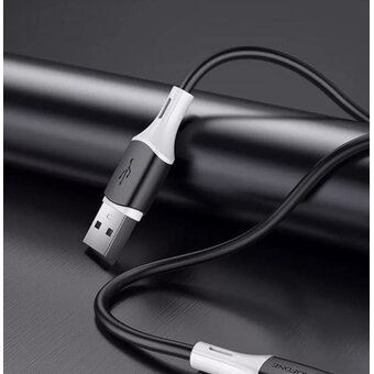  Дата-кабель BOROFONE BX79 silicone charging data cable Lightning 1м (черный) 