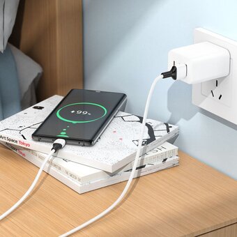  Дата-кабель BOROFONE BX84 Rise charging data cable Type-C 1м (белый) 