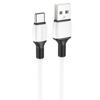  Дата-кабель BOROFONE BX84 Rise charging data cable Type-C 1м (белый) 
