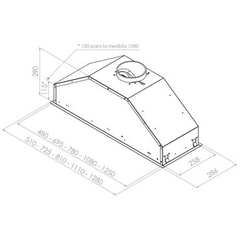  Вытяжка PANDO GTI/510 NE V1050 ECO SEC Plus 